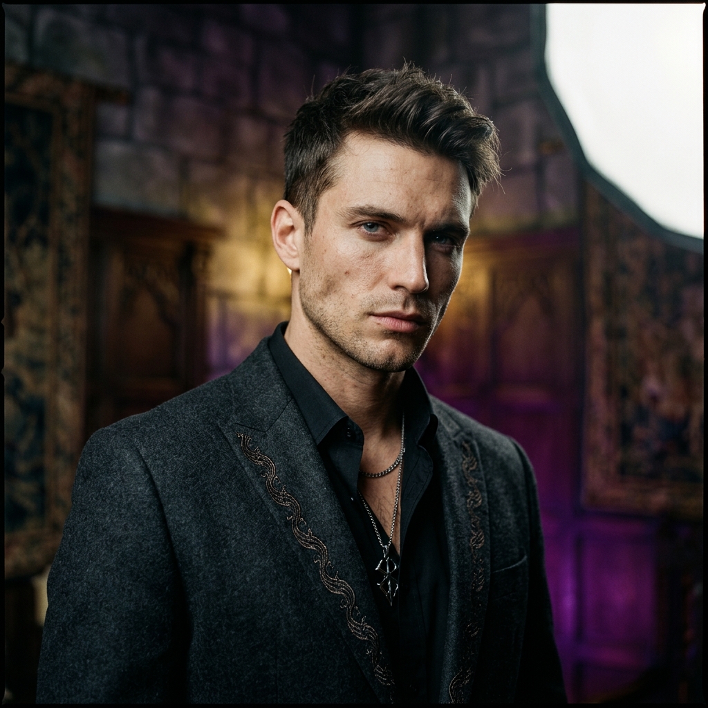 High-quality NSFW AI art portrait of man in studio lighting